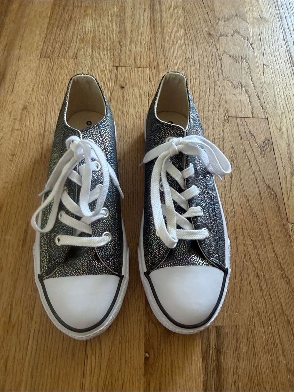 Airwalk‎ Legacee Y2K Metallic Iridescent Silver Low Top Sneakers